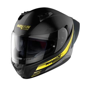 Cască de motociclist Nolan N60-6 Sport Outset 22 neagră și galbenă integrală pentru motociclete