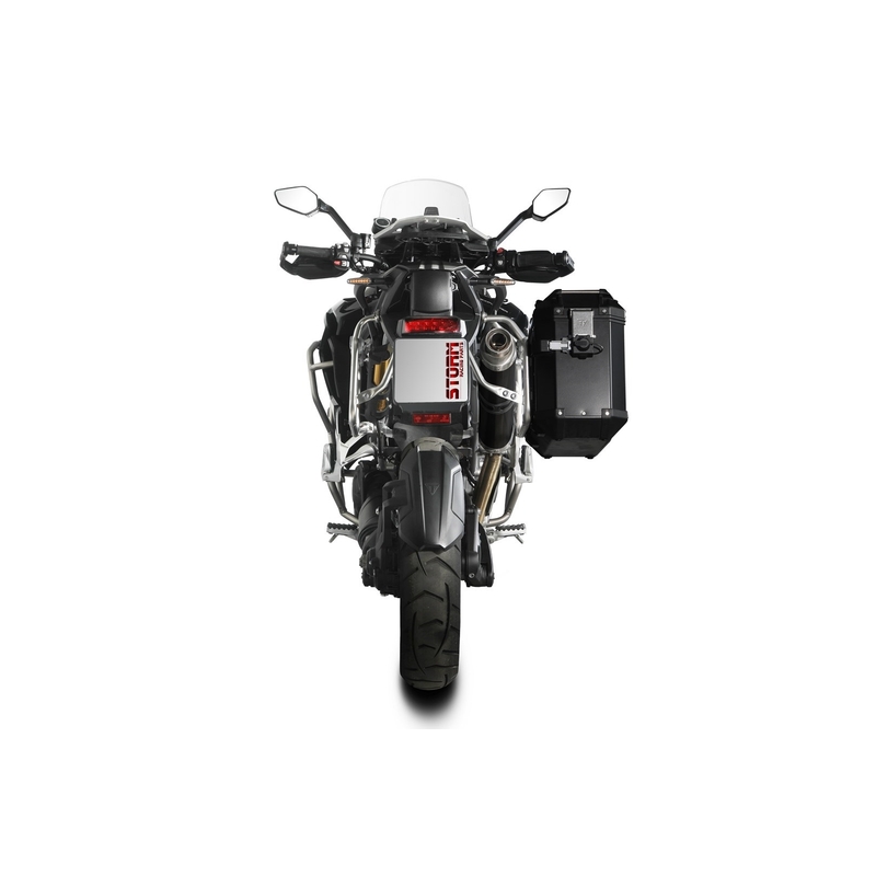 Evacuare STORM OVAL Negru pentru TRIUMPH Tiger 1200 Explorer / GT Explorer 2021-2026