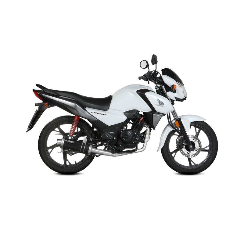 Sistem de evacuare complet 1x1 STORM GP Negru pentru HONDA CB 125 F / GLR 125 2021-2024