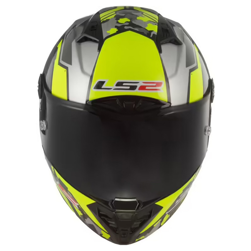 Cască de motociclist LS2 FF805 Thunder Carbon Space galben-gri fluo integrală LS2 FF805 Thunder Carbon Space