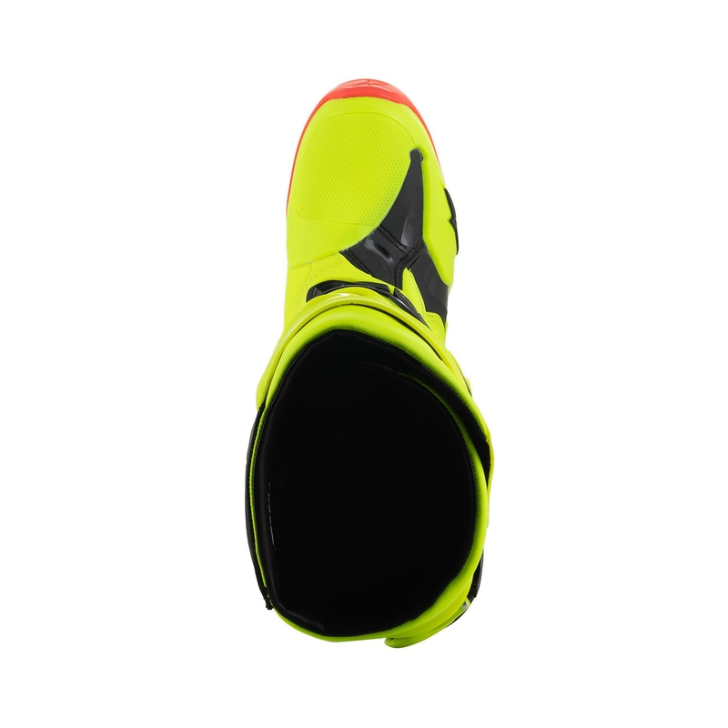Ghete motociclete Alpinestars Tech 10 galben fluo-negru-roșu fluo