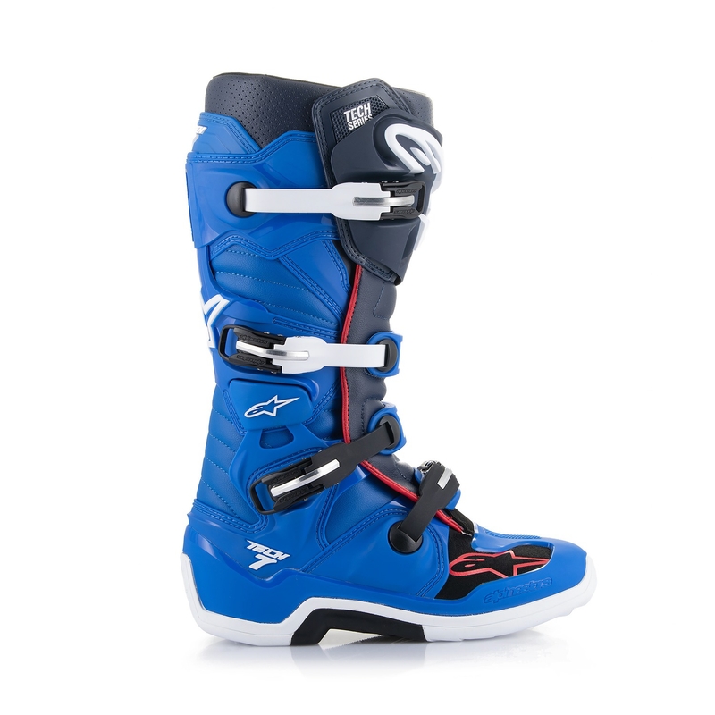 Alpinestars Tech 7 2024 albastru-roșu-alb cizme de motocicletă Tech 7 2024 albastru-roșu-alb
