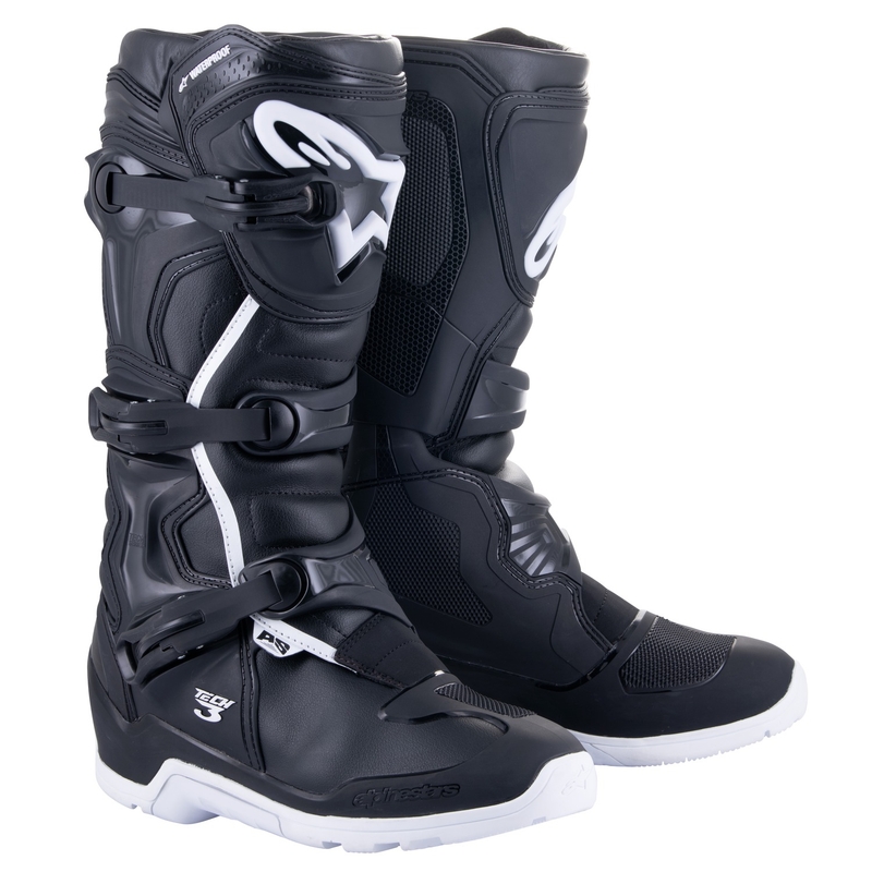Ghete moto Alpinestars Tech 3 Enduro impermeabile, negru-alb