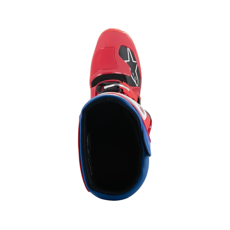 Ghete moto Alpinestars Tech 5 roșu-albastru-alb-negru