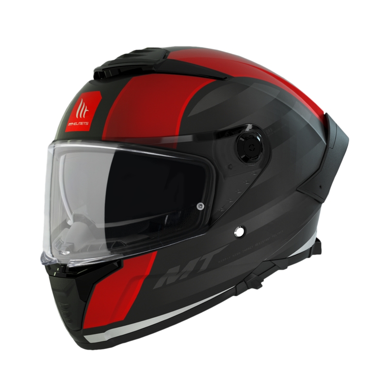MT THUNDER 4 SV TREADS B5 negru-roșu cască de motociclist integrală MT THUNDER 4 SV TREADS B5 negru-roșu