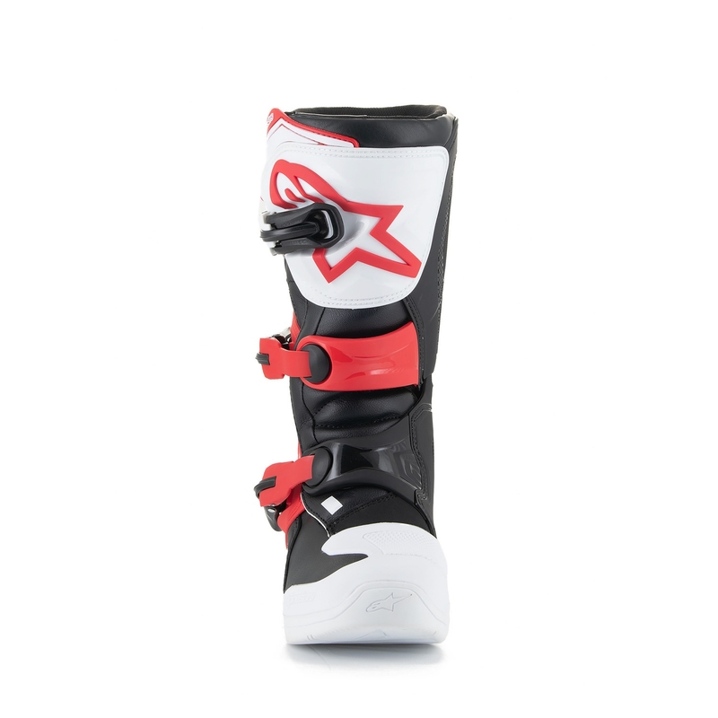 Alpinestars Tech 3S Youth alb-negru-roșu pentru copii Cizme de motocicletă pentru copii