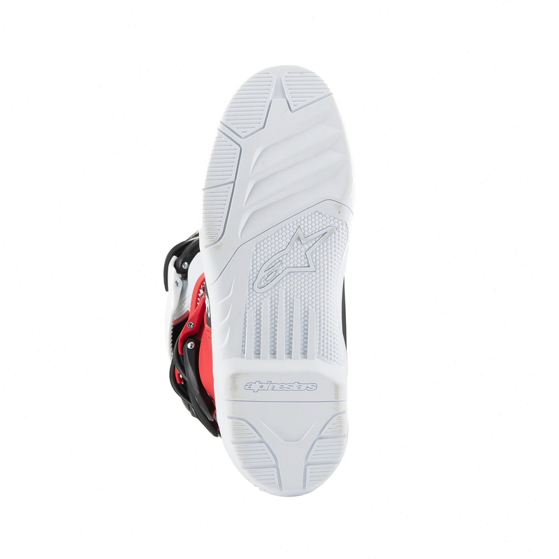 Alpinestars Tech 3S Youth alb-negru-roșu pentru copii Cizme de motocicletă pentru copii