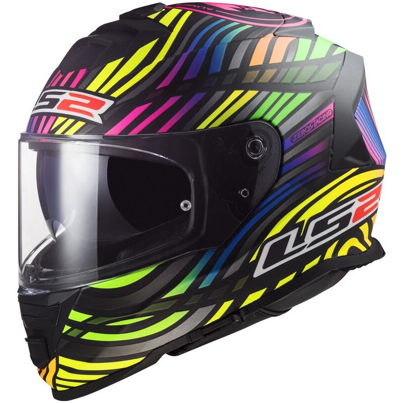 LS2 FF800 Storm II Storm II Power cască de motocicletă integrală negru- curcubeu mat