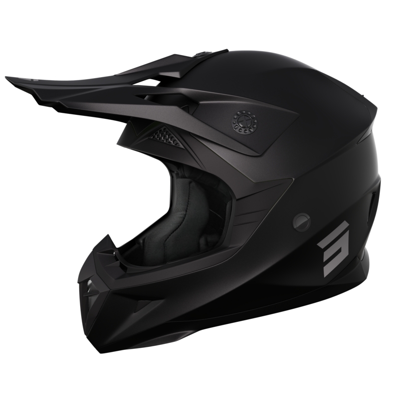 Cască de motocross Shot Pulse Solid 2.0 negru mat