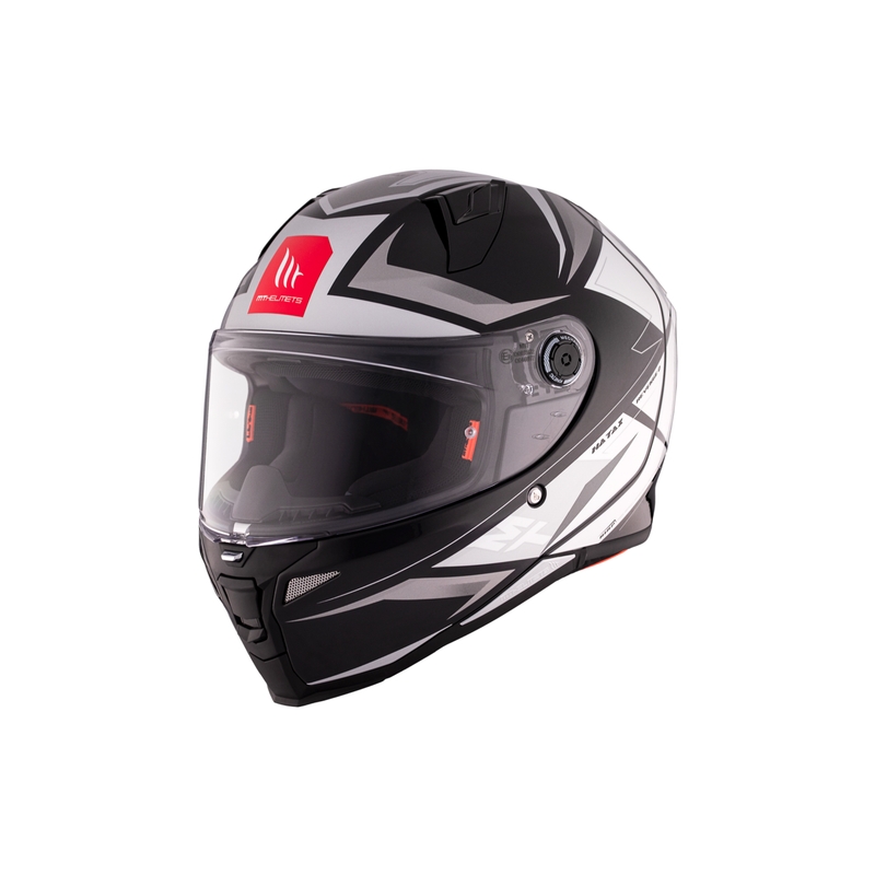 MT REVENGE 2 S HATAX B2 negru-gri-alb cască de motocicletă integrală MT REVENGE 2 S HATAX B2 negru-gri-alb