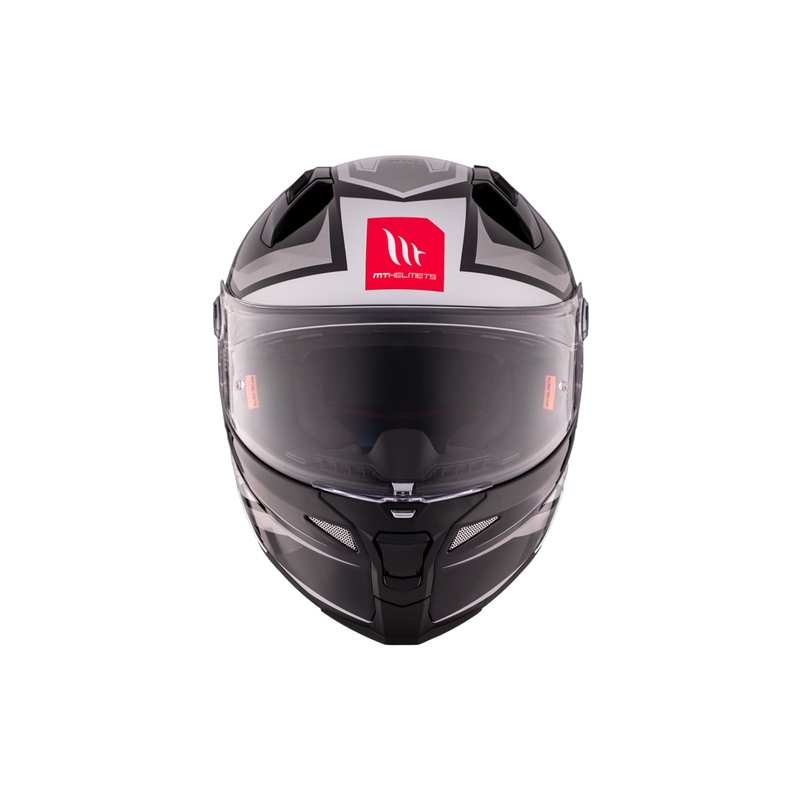 MT REVENGE 2 S HATAX B2 negru-gri-alb cască de motocicletă integrală MT REVENGE 2 S HATAX B2 negru-gri-alb