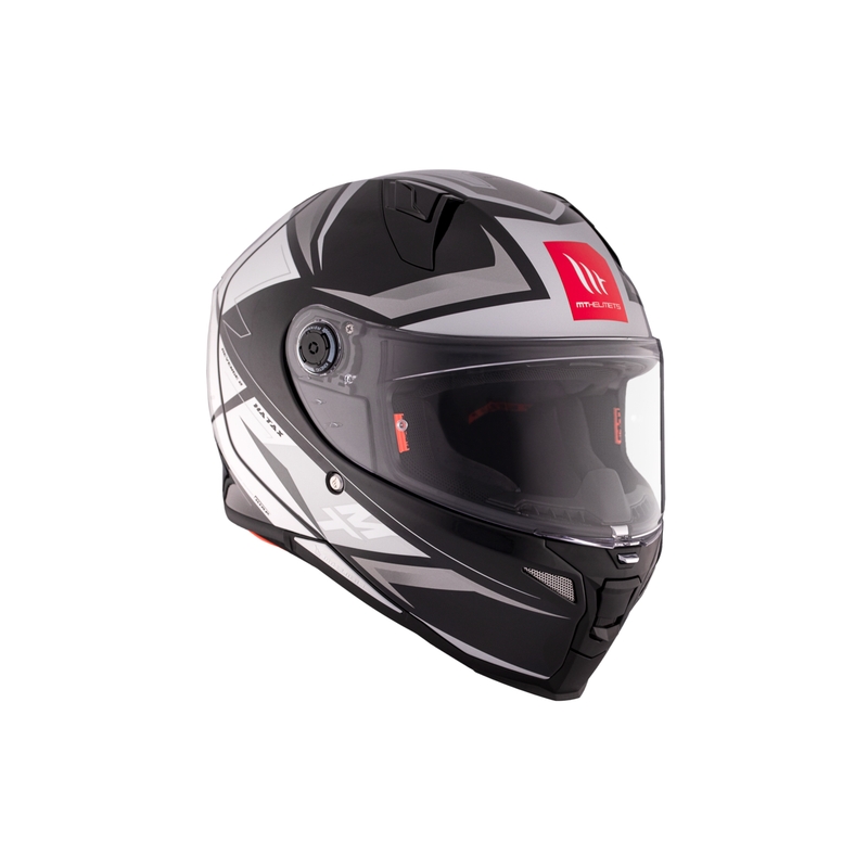 MT REVENGE 2 S HATAX B2 negru-gri-alb cască de motocicletă integrală MT REVENGE 2 S HATAX B2 negru-gri-alb