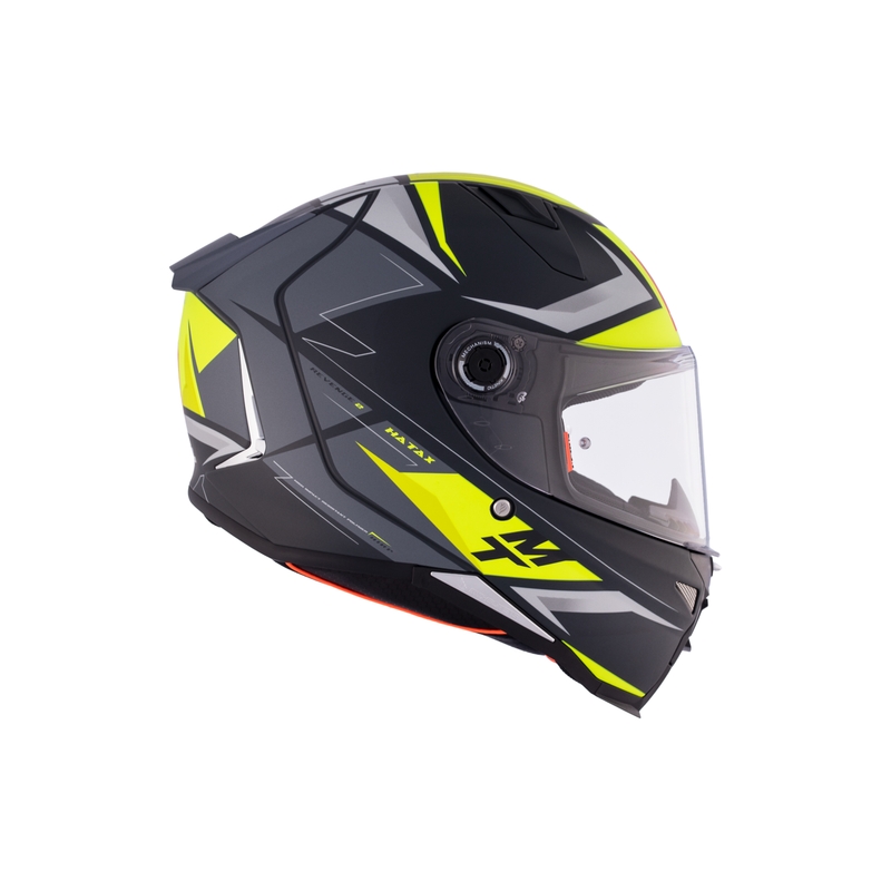 MT REVENGE 2 S HATAX C3 negru-gri-galben cască de motocicletă integrală MT REVENGE 2 S HATAX C3 negru-gri-galben