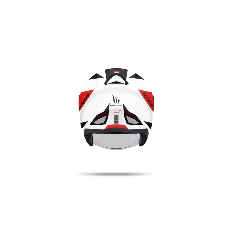 Cască de motocicletă deschisă MT Thunder SV Jet Wing alb-roșu