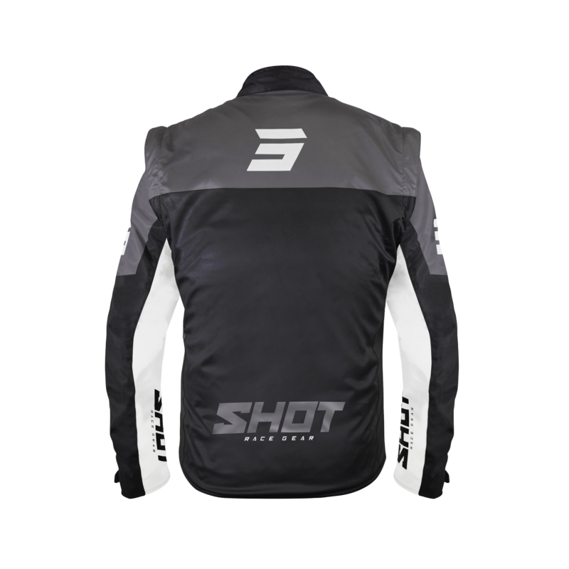 Jachetă Softshell Shot Softshell Lite negru și alb