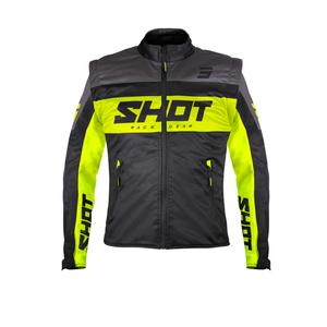 Jachetă Softshell Shot Softshell Lite negru-galben-fluo