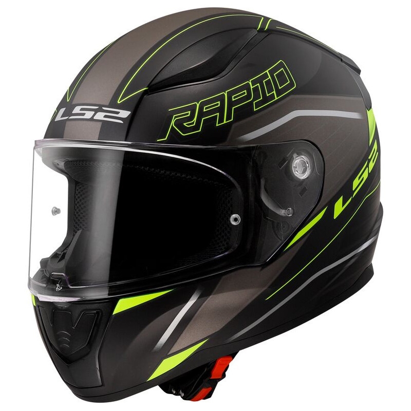 Cască integrală pentru motociclete LS2 FF353 RAPID II Rokku negru-galben-fluo