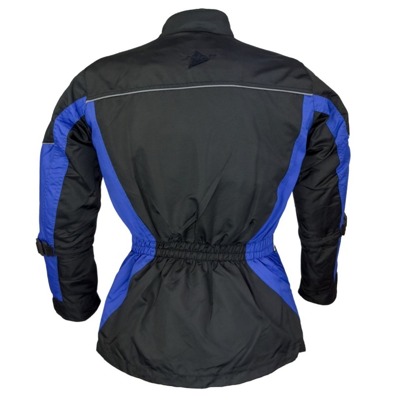 Jachetă de motocicletă pentru copii Roleff negru-albastru