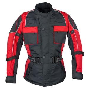 Jachetă de motocicletă pentru copii Roleff Taslan negru-roșu