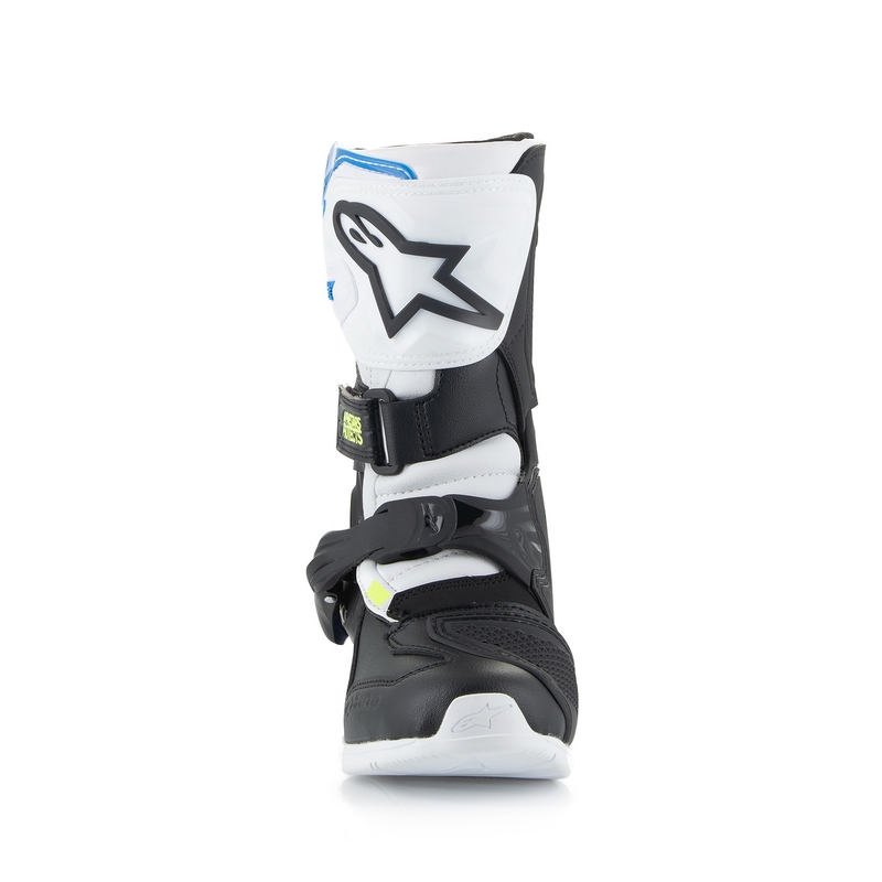 Ghete Motociclete Alpinestars Tech 3S Copii Alb-Negru-Albastru