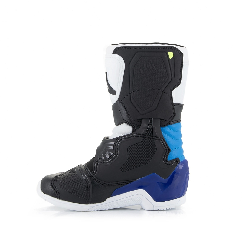 Ghete Motociclete Alpinestars Tech 3S Copii Alb-Negru-Albastru