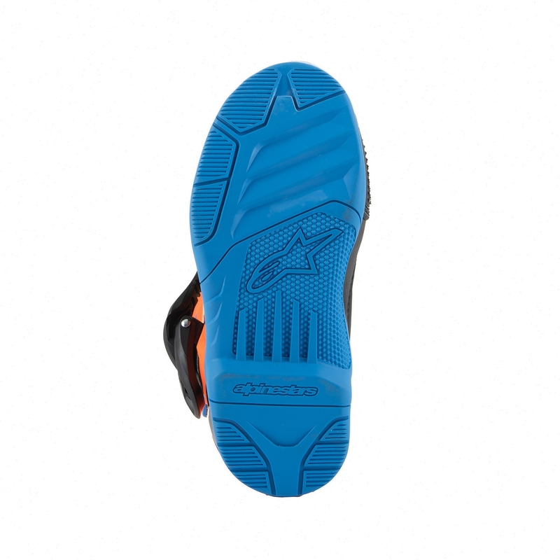 Alpinestars Tech 3S Kids Fluo Orange-Blue-Fluo Yellow-Black cizme de motocicletă pentru copii