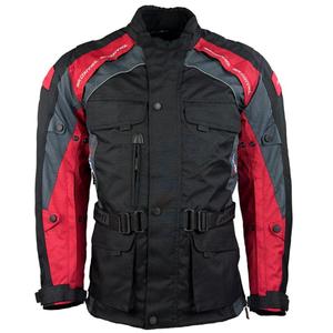 Jachetă de motociclist Roleff Liverpool negru și roșu