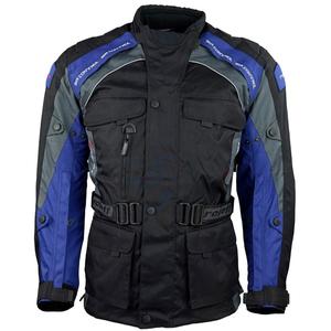 Jachetă de motociclist Roleff Liverpool negru și albastru