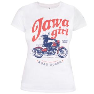 Tricou pentru femei Jawa Girl alb