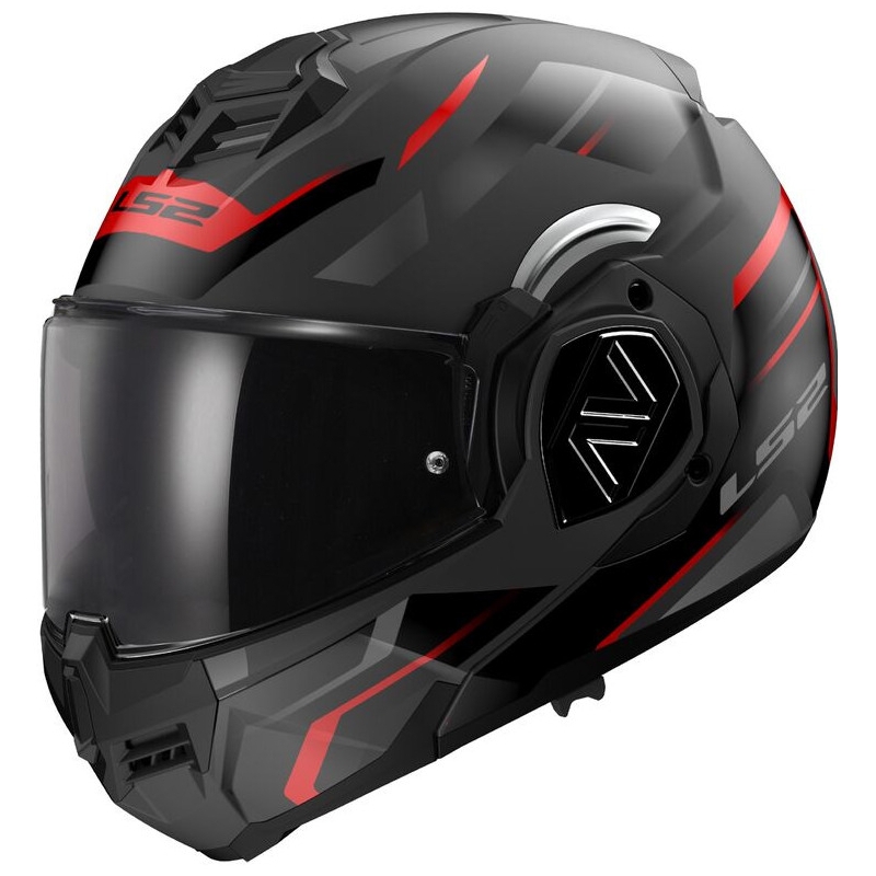Cască de motocicletă rabatabilă LS2 FF906 Advant Kuka negru-roșu mat