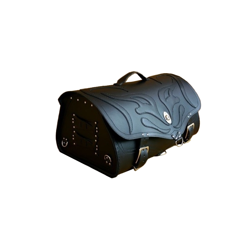 RSA K22 Black Demon negru negru 42 l geantă de motocicletă din piele de 42 l