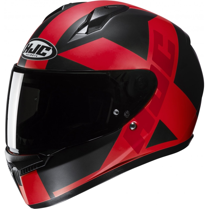 Cască integrală pentru motociclete HJC C10 Tez MC1SF negru-roșu