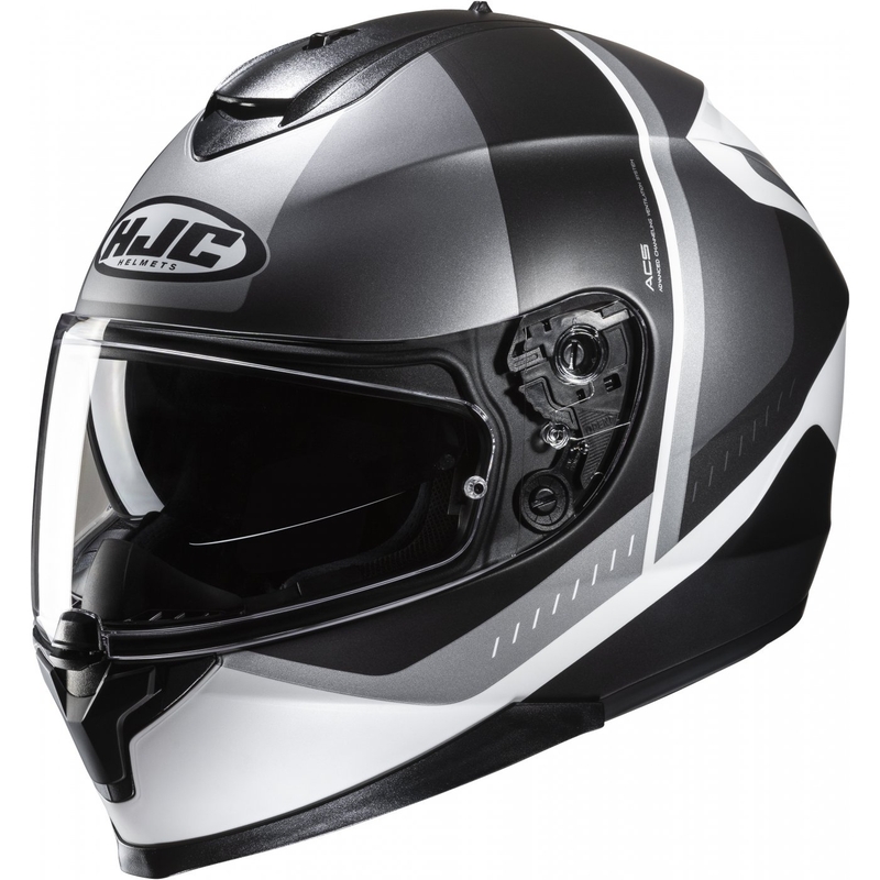 Cască integrală pentru motociclete HJC C70N Alia MC5SF negru-gri-albastru