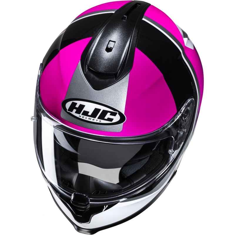 Cască integrală pentru motociclete HJC C70N Alia MC8 negru-alb-roz