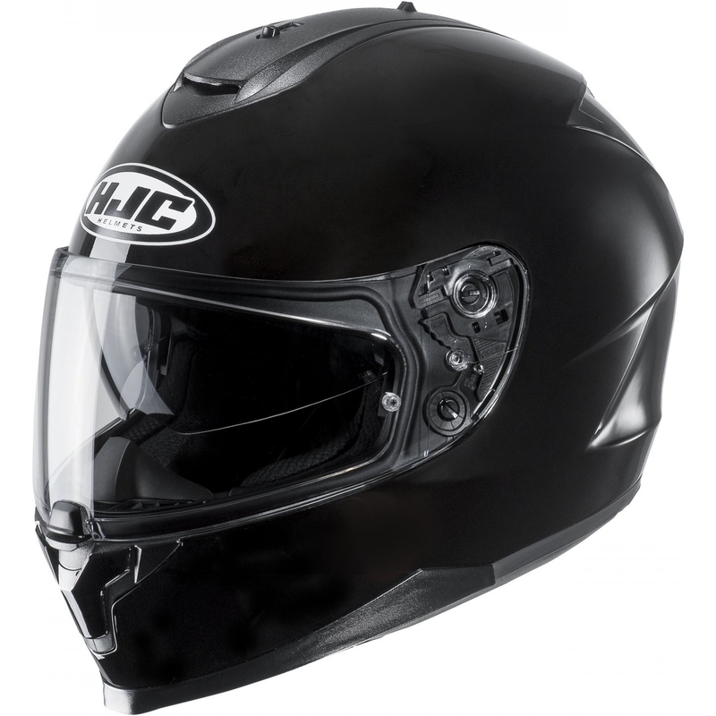HJC C70N Cască de motocicletă integrală solidă neagră metalizată HJC C70N