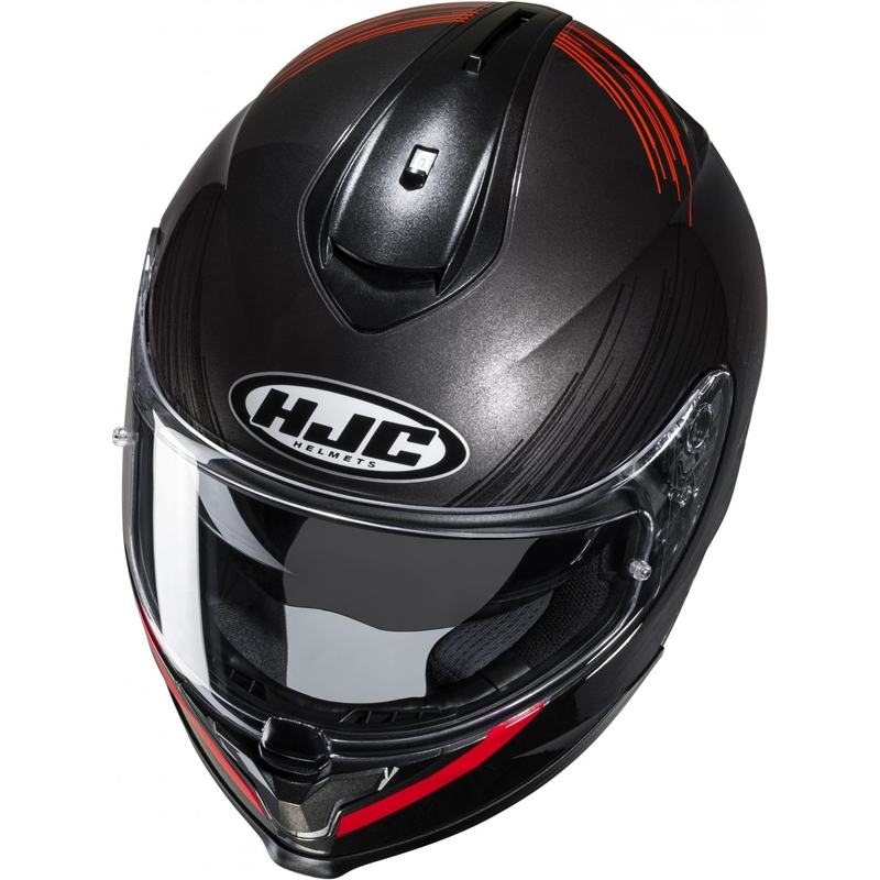 Cască integrală pentru motociclete HJC C70N Sway MC1 roșu-negru