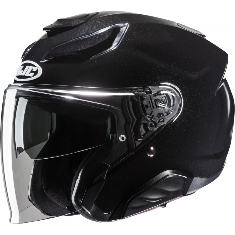 HJC F31 Cască de motocicletă Solid Metallic Black Open
