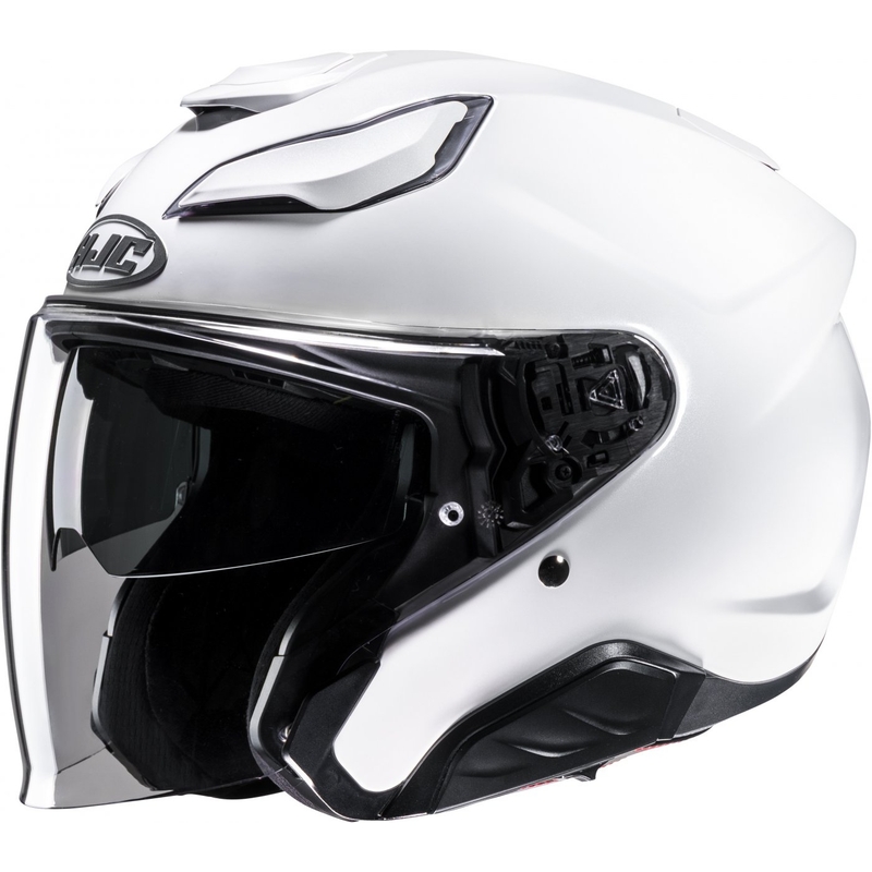 Cască de motocicletă deschisă HJC F31 Solid pearl white