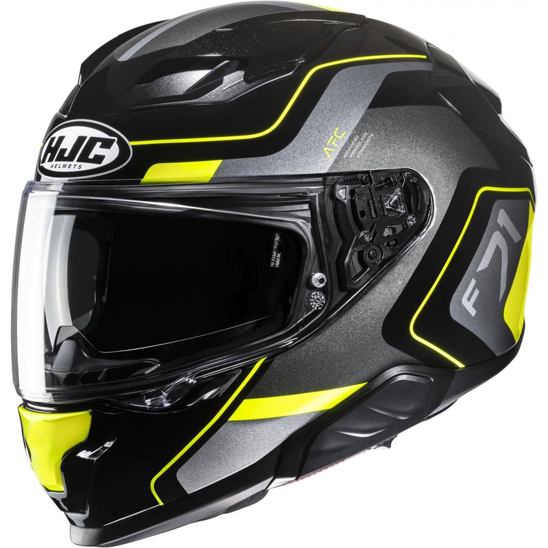 Casca moto integrala HJC F71 Arcan MC3H negru-gri-galben fluo