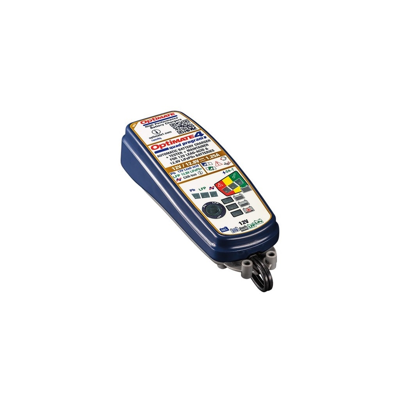 Încărcător de baterii TecMate- Optimate 4 QUAD PROGRAM CAN-BUS PREMIUM 12V/12.8-1.25A