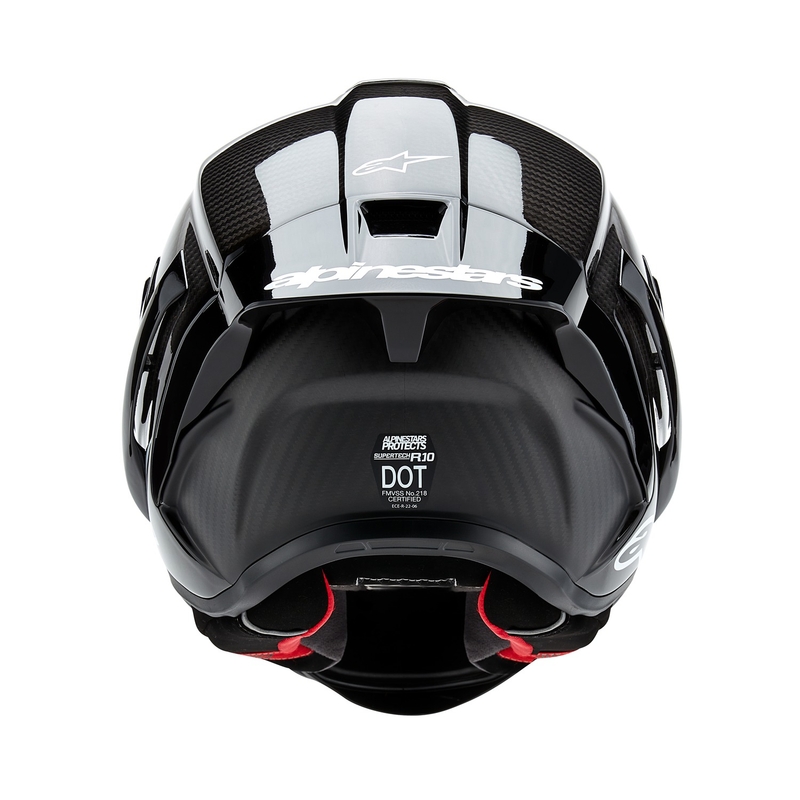 Cască integrală pentru motocicletă Alpinestars Supertech R-10 Solid negru carbon