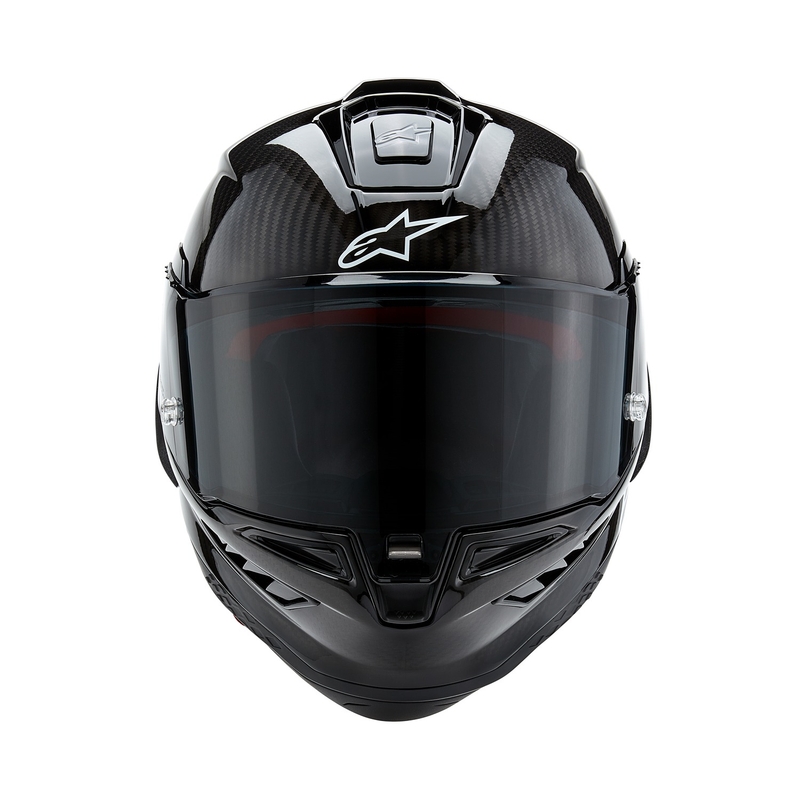 Cască integrală pentru motocicletă Alpinestars Supertech R-10 Solid negru carbon
