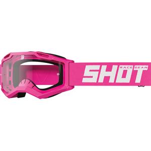 Ochelari de motocross pentru copii Shot Rocket Kid 2.0 roz (plexi transparent)