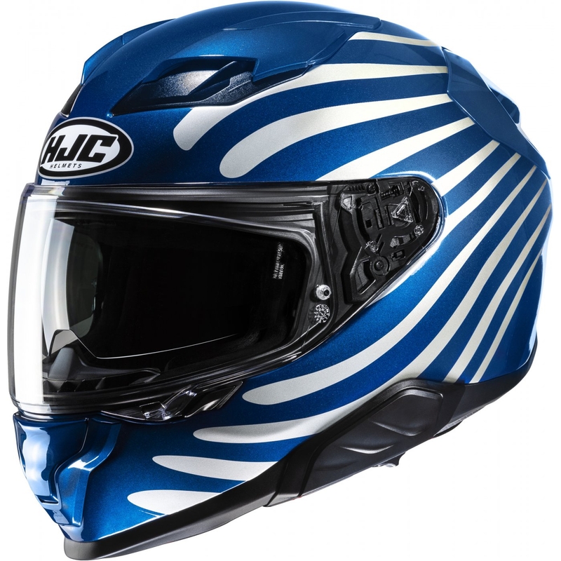 Casca moto integrala HJC F71 Zen MC2 alb-albastru