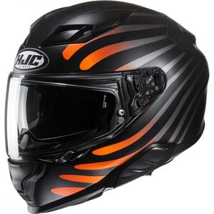 Cască integrală pentru motociclete HJC F71 Zen MC7SF negru-gri-portocaliu