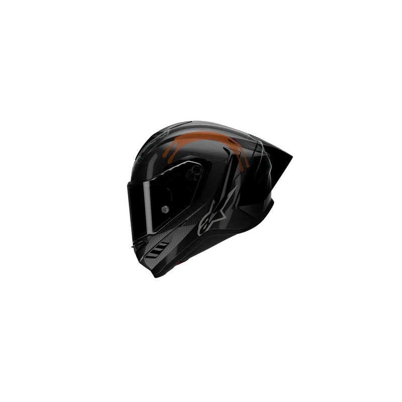 Cască integrală pentru motocicletă Alpinestars Supertech R-10 Team carbon fluo roșu-albastru-alb mat