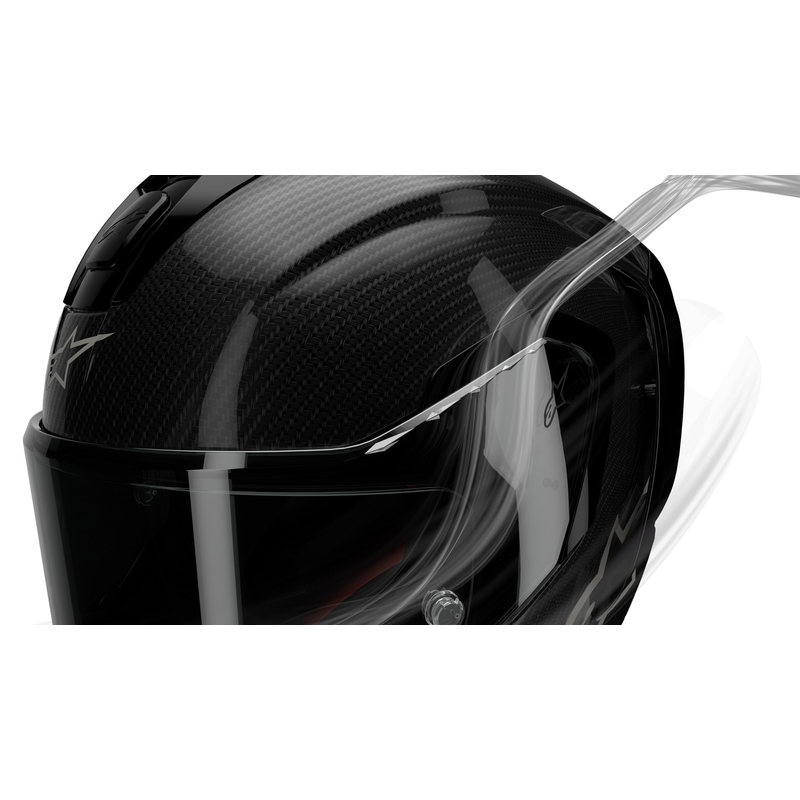 Cască integrală pentru motocicletă Alpinestars Supertech R-10 Team carbon fluo roșu-albastru-alb mat