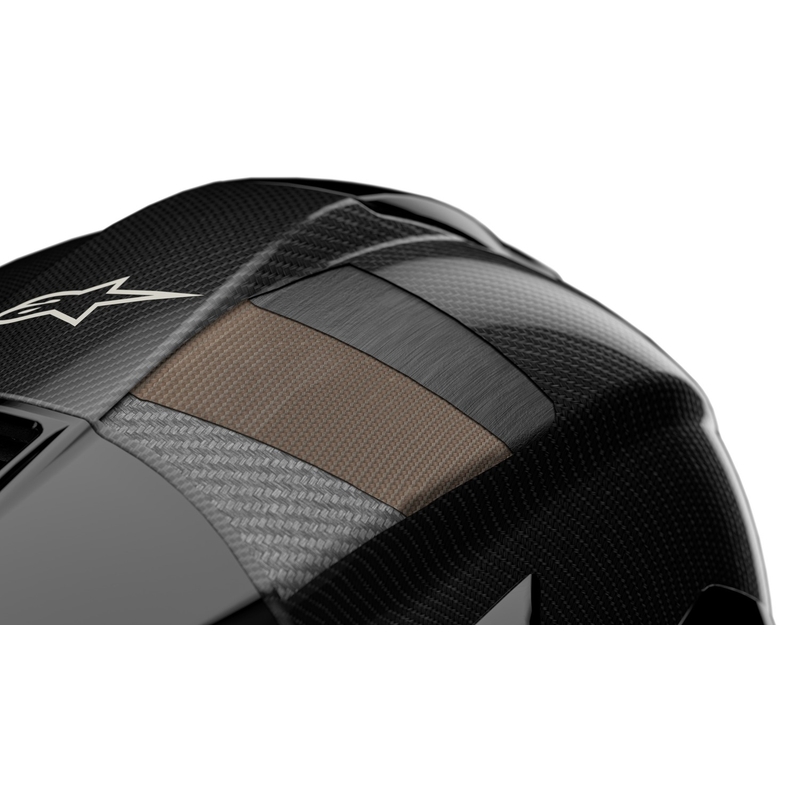 Cască integrală pentru motocicletă Alpinestars Supertech R-10 Team carbon fluo roșu-albastru-alb mat