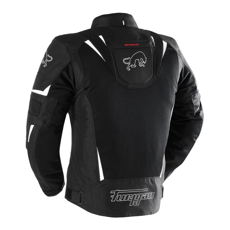 Geacă de motocicletă Furygan ULTRA SPARK 3IN1 VENTELAT+ negru și alb