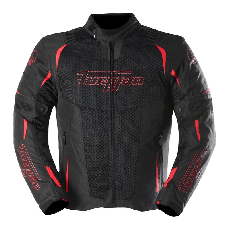 Geacă de motocicletă Furygan ULTRA SPARK 3IN1 VENTELAT+ negru-roșu